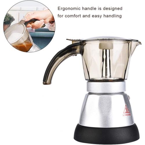  Shipenophy Coffee Maker Stovetop Espresso Maker Moka Pot Coffee Percolator for Tea for Coffee Shop(150ML)
