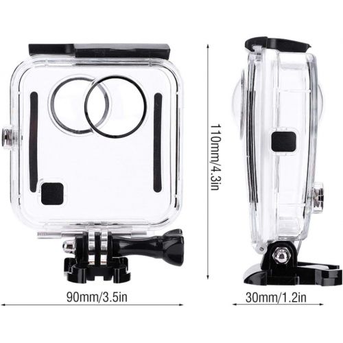  Shipenophy 45m Underwater Aluminum Alloy Diving Case Housing for Fusion Camera