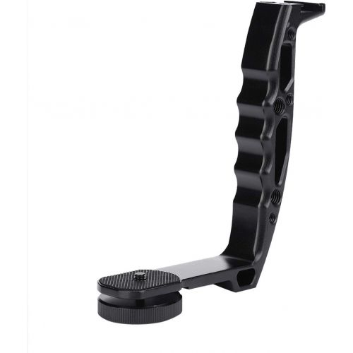  Shipenophy Single Handle Grip Aluminum Alloy Gimbal L Bracket Extended for Crane 2 Gimbal