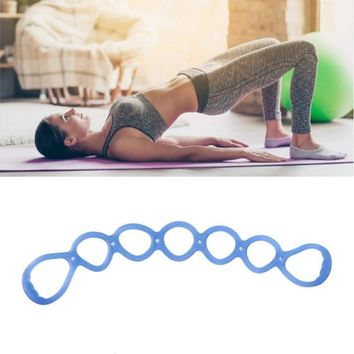  Shipenophy Stretch Band Yoga Strap Portable Adjustable Elastic for Fitness