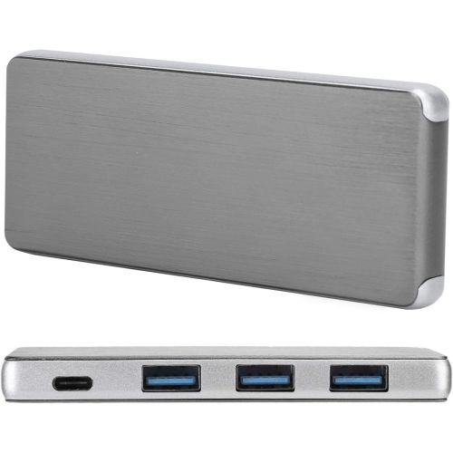  Shipenophy Solid State Hard Disk External SSD Durable Mobile Hard Disk Aluminum Alloy Shell with Docking Station Fast Charging for Notebook