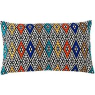 Shiraleah Aztec Embroidered Rectangle Pillow, 14 by 24-Inch, Multi-Color