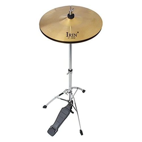  [아마존베스트]Shiwaki 12 Inch Brass Crash Cymbal Hi Hat Cymbal For Drums Set