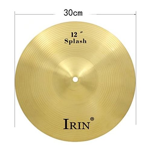  [아마존베스트]Shiwaki 12 Inch Brass Crash Cymbal Hi Hat Cymbal For Drums Set