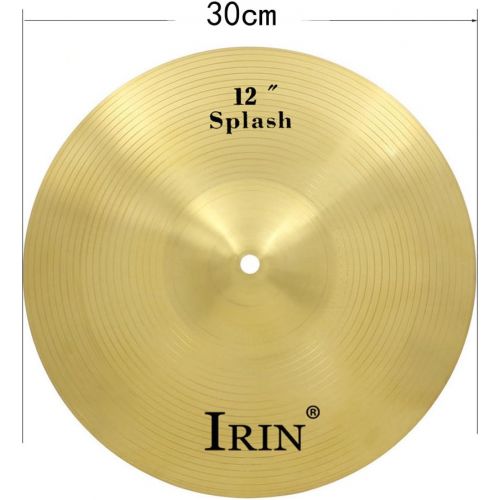  [아마존베스트]Shiwaki 12 Inch Brass Crash Cymbal Hi Hat Cymbal For Drums Set