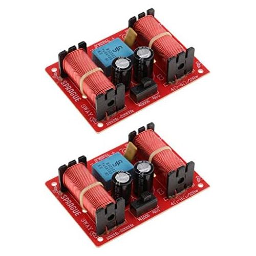  [아마존베스트]-Service-Informationen Shiwaki 2pcs 3-Way Loudspeaker Crossover Audio Filter Frequency Divider for Car Home