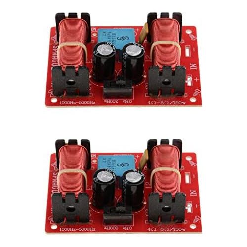  [아마존베스트]-Service-Informationen Shiwaki 2pcs 3-Way Loudspeaker Crossover Audio Filter Frequency Divider for Car Home