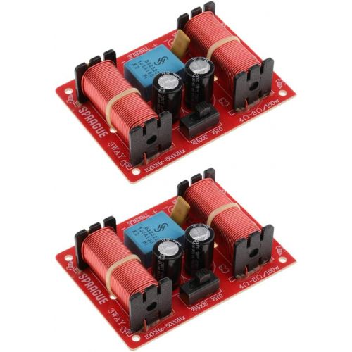  [아마존베스트]-Service-Informationen Shiwaki 2pcs 3-Way Loudspeaker Crossover Audio Filter Frequency Divider for Car Home