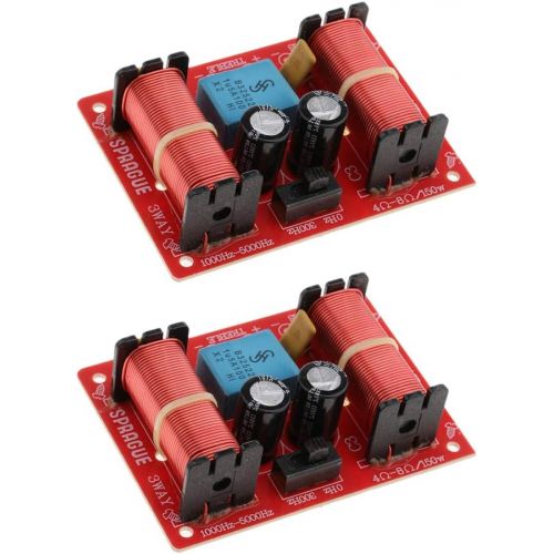  [아마존베스트]-Service-Informationen Shiwaki 2pcs 3-Way Loudspeaker Crossover Audio Filter Frequency Divider for Car Home