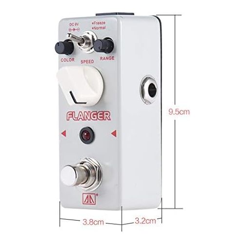  [아마존베스트]Shiwaki Aluminium Alloy DC 9V E Guitar Effects Pedal Freeze Normal Modes