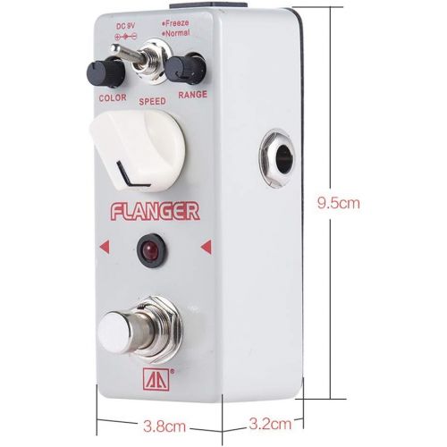  [아마존베스트]Shiwaki Aluminium Alloy DC 9V E Guitar Effects Pedal Freeze Normal Modes