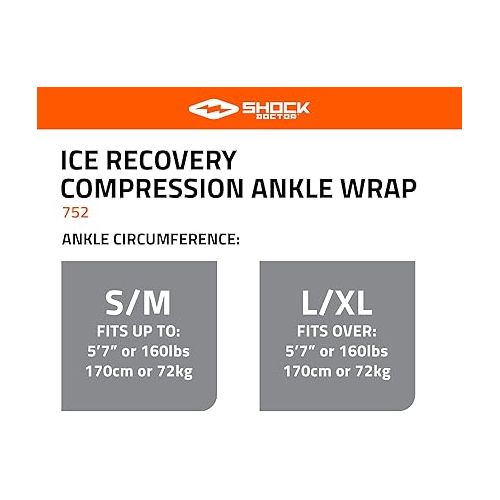  Shock Doctor Ice Recovery Compression Ankle Wrap