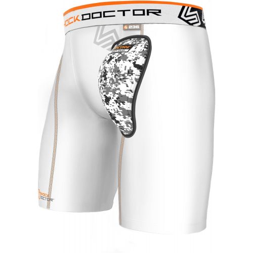  Shock Doctor Compression Short with Soft Cup. Tights for Hip, Hamstring, Glutes, Quad, Thighs, Groin.
