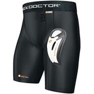 Shock Doctor Adult Compression Short with Bio-Flex Protective Cup, Baseball, Hockey, Softball, Lacrosse, Football, and Soccer