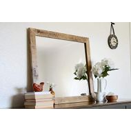 Shoebridge & Co. Rustic Wooden Wall Mirror