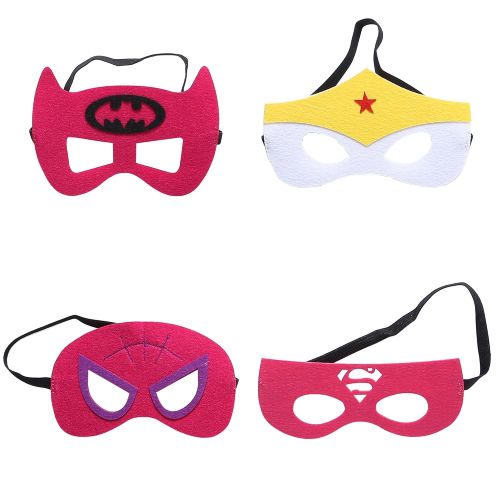  Sholin Superhero Dress Up Costumes Capes and Masks for Girls