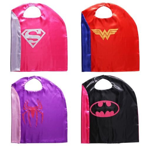  Sholin Superhero Dress Up Costumes Capes and Masks for Girls