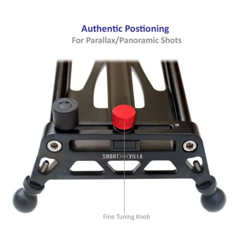  Shootvilla SHOOTVILLA Auto Pan Slider 3ft, Parallax , Panaromic and straight slider dolly for DSLR Canon, Nikon, Panasonic lumix, video camera movie film editing (SV-PAN-3)