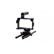 Shootvilla Black magic pocket cinema camera cage Compact+Top Handle+Rod Adapter 15 mm