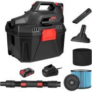 Shop-Vac 20V Cordless Wet/Dry Vacuum, 3-in-1 Portable Shop Vacuum Cleaner, Detachable Blower, Battery and Charger Included, Ideal for Jobsite, Garage, Car & Workshop