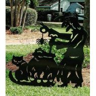 ShopMetalArt Outdoor Halloween Decorations ,Witches Brew, Metal Halloween Decorations, Metal Yard Art