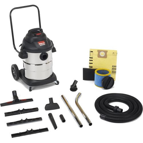  Shop-Vac 9624010 2.5 Peak HP 2 Stage Stainless Steel Wet Dry Vacuum, 10-Gallon