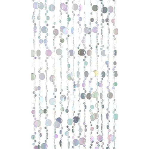  ShopWildThings Beaded Curtain Bubbles Crystal Iridescent Acrylic