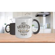 /ShopieHome Daughter Gifts from Mom - 11 oz Color Changing Mug Birthday Gifts for Daughter - Best Daughter Forever and Ever Love Cup Gift Ideas