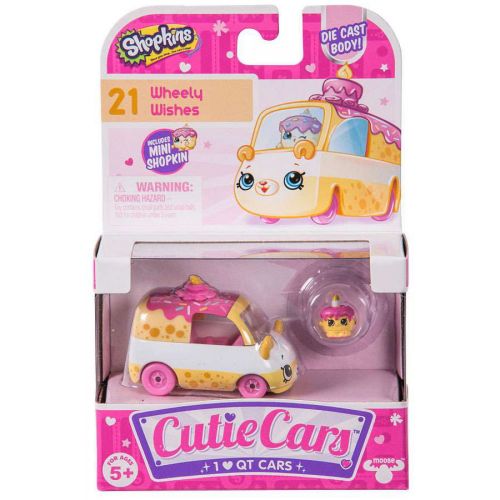  Cutie Car Shopkins Series 1, Single Pack Wheely Wishes