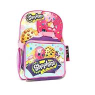 Shopkins School Backpack Set 16 Large Backpack with Matching Lunch Bag-purple