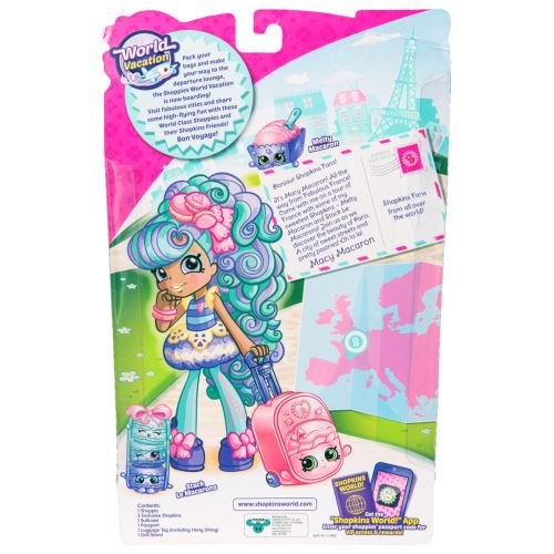  Shopkins World Vacation (Europe) Shoppies Doll - Macy Macaron