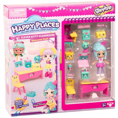  Shopkins Happy Places Season 3 Welcome Pack - Clever Kitty Classroom
