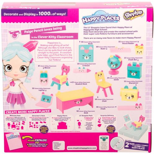  Shopkins Happy Places Season 3 Welcome Pack - Clever Kitty Classroom