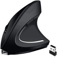 [아마존베스트]Shoplease Wireless Rechargeable Ergonomic Mouse, 2.4G Small Wireless Vertical Optical Mice with 3 Adjustable DPI Levels for Laptop, PC, Computer, Desktop, Notebook