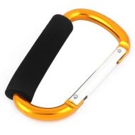 Shopping Buggy Stroller Foam Handle Carabiner Grab Hook Clip Holder Gold Tone by Unique Bargains