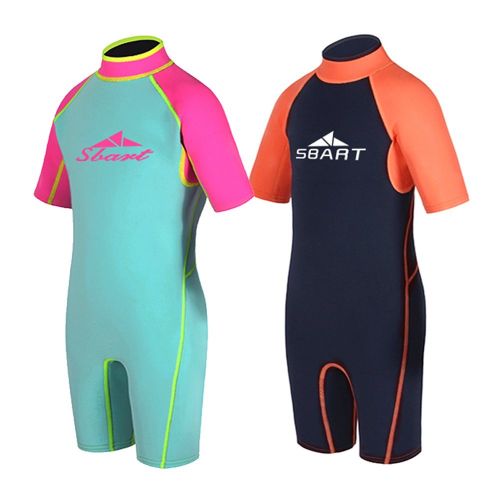  Shorty Wetsuits Kids Wetsuits Youth Premium Neoprene 2mm Youths Shorty for Girls and Boys Surfing Swimming Spring Suit