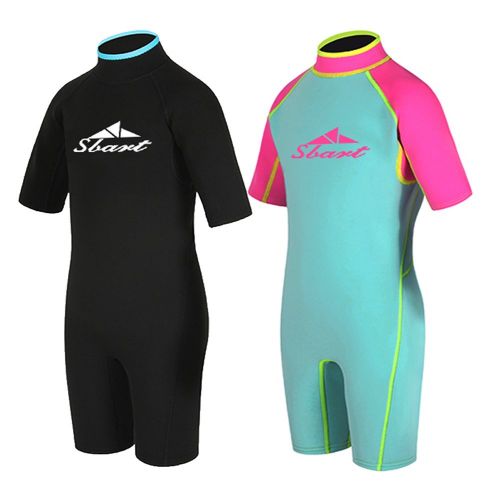  Shorty Wetsuits Kids Wetsuits Youth Premium Neoprene 2mm Youths Shorty for Girls and Boys Surfing Swimming Spring Suit