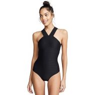 Shoshanna Women's Standard Black Tide High Neck One Piece