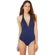 Shoshanna Women's Standard Navy Geo Eyelet One Piece