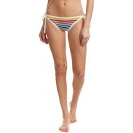 Shoshanna Women's Crochet String Bikini Bottom, Ivory/Multi, XL