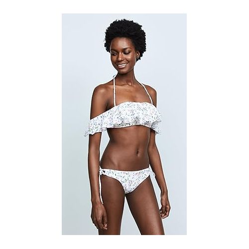  Shoshanna Women's Standard Botanical Garden Flounce Bandeau