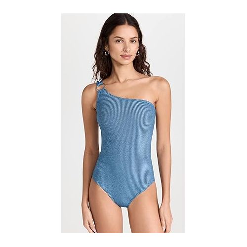  Shoshanna Women's Ring Shoulder One Piece