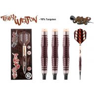 Shot! Darts Tribal Weapon-Soft Tip Dart Set-Centre Weighted-90% Tungsten Barrels