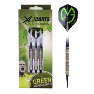 Shot! XQ Max Darts Michael Van Gerwen MvG Green Demolisher 70% Tungsten Soft tip Dart Set