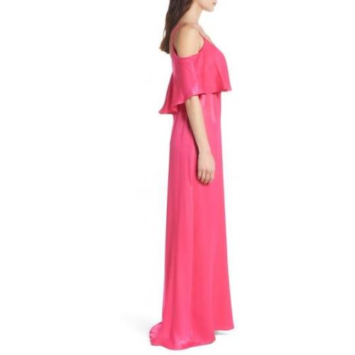  Show Me Your Mumu Caitlin Cold Shoulder Chiffon Gown