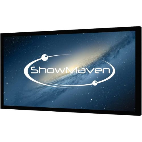  [아마존베스트]ShowMaven 100in /120in Fixed Frame Projector Screen, Diagonal 16:9, Active 3D 4K Ultra HD Projector Screen for Home Theater or Office (120inch)