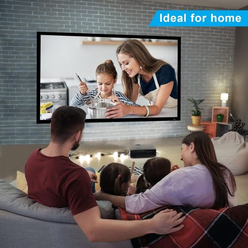  [아마존베스트]ShowMaven 100in /120in Fixed Frame Projector Screen, Diagonal 16:9, Active 3D 4K Ultra HD Projector Screen for Home Theater or Office (120inch)