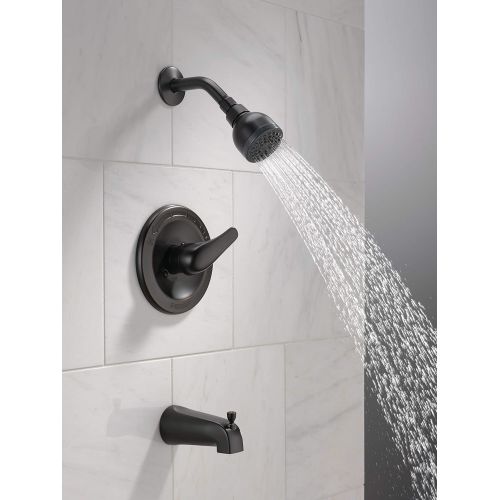 Peerless Single-Handle Tub and Shower Faucet Trim Kit with Single-Spray Touch-Clean Shower Head, Oil-Rubbed Bronze PTT188750-OB (Valve Not Included)
