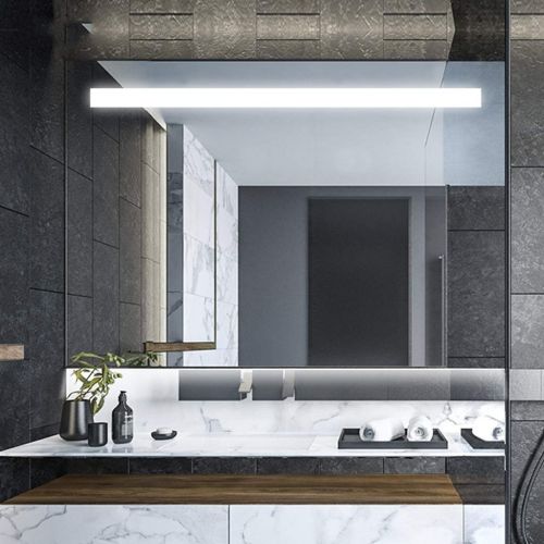  Shower Mirrors Led Bathroom Mirror Wall Hanging Mirror Anti-Fog Bathroom Mirror with Light Bathroom Mirror Bathroom Lamp Mirror (Color : Silver, Size : 60803cm)