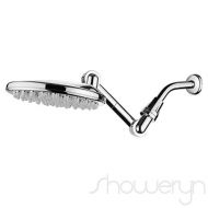 Showeryn Rainfall Shower Head 4 way Adjustile High Pressure 9 Chrome